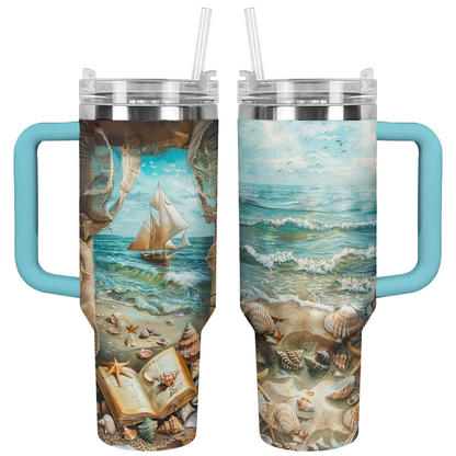 Shineful Tumbler Maritime Muses Reading Adventure