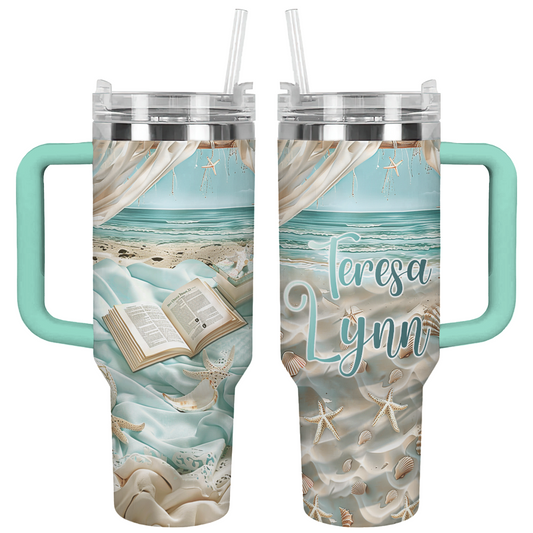 Glänzender personalisierter Becher Coastal Chapters