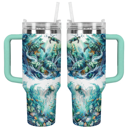 Méduse tortue de mer Shineful Tumbler