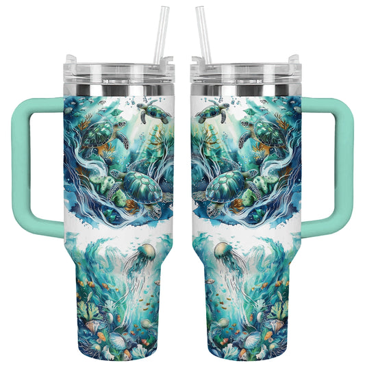 Shineful Tumbler Jellyfish Sea Turtle