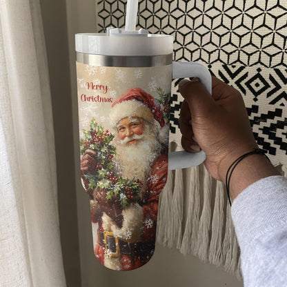 Shineful Tumbler Cheerful Santa Claus