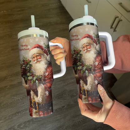 Shineful Tumbler Cheerful Santa Claus