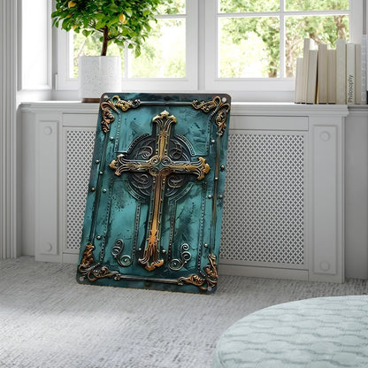 Shineful 2D Metal Sign St. Patrick’s Divine Cross