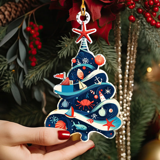 Shineful Acrylic Ornament Nauti-Tree Christmas