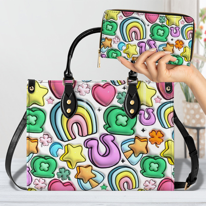 Shineful Leather Bag Lucky Charms