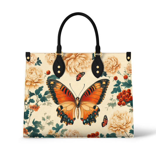 Shineful Leather Bag Enchanted Autumn Butterfly