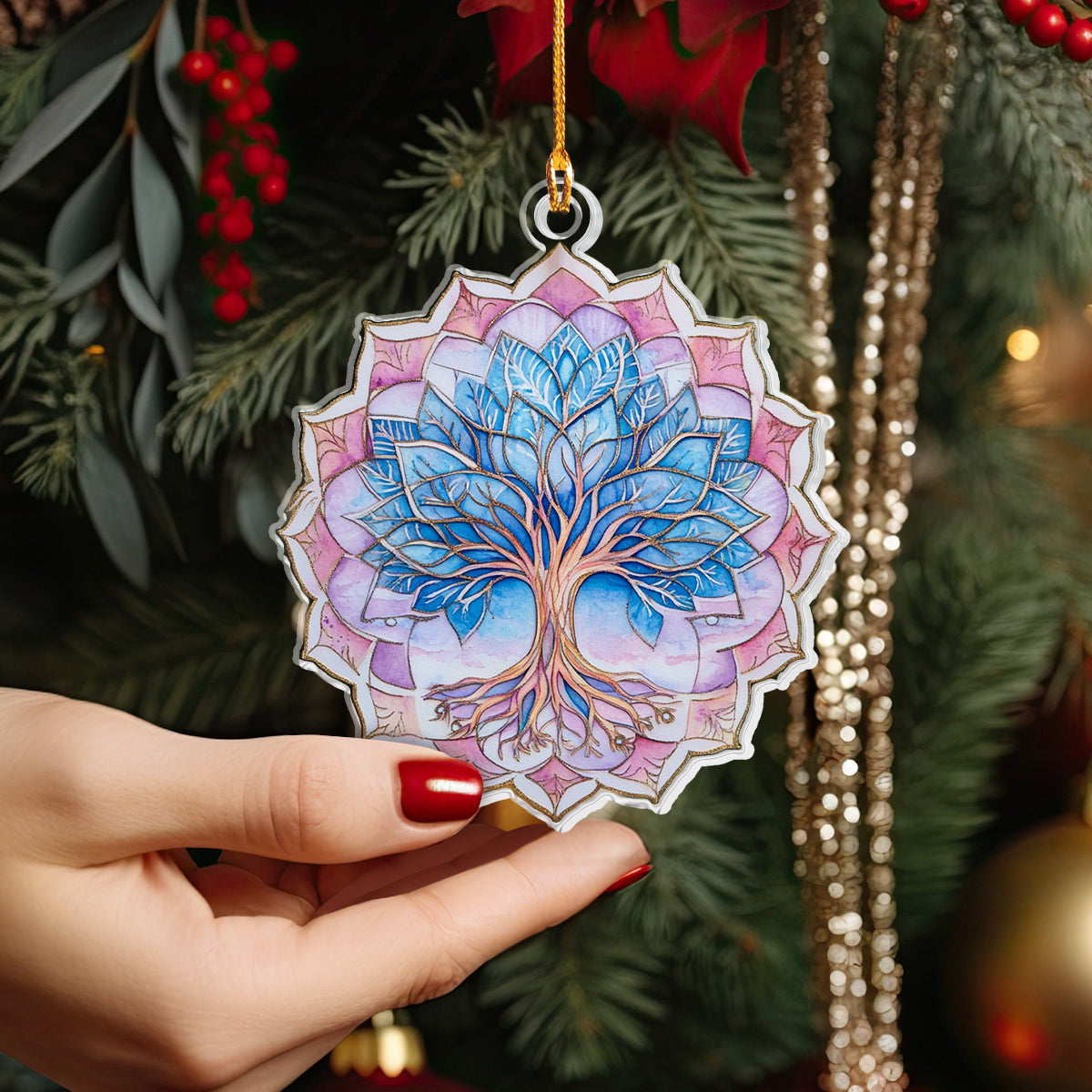 Shineful 2D Acrylic Ornament - Serenity Tree of Life Mandala