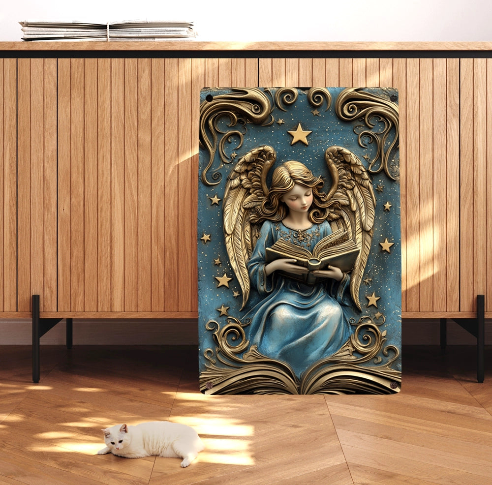 Shineful 2D Metal Sign Angel of Stars and Stories