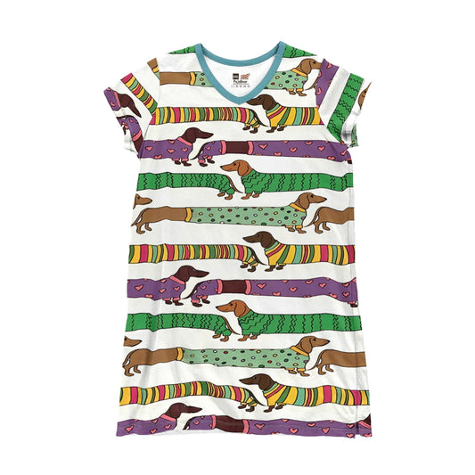 Shineful V-neck Nightshirts Cute Dachshunds