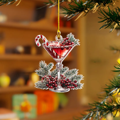 Shineful Acrylic Ornament Merry Martini Delight