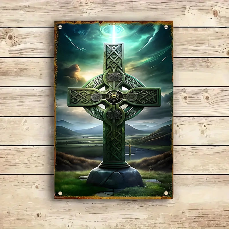 Shineful 2D Metal Sign The Sacred Celtic Cross