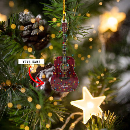 Shineful 2D Acrylic Ornament Personalized Dreadnought Acoustic Guitar Collection