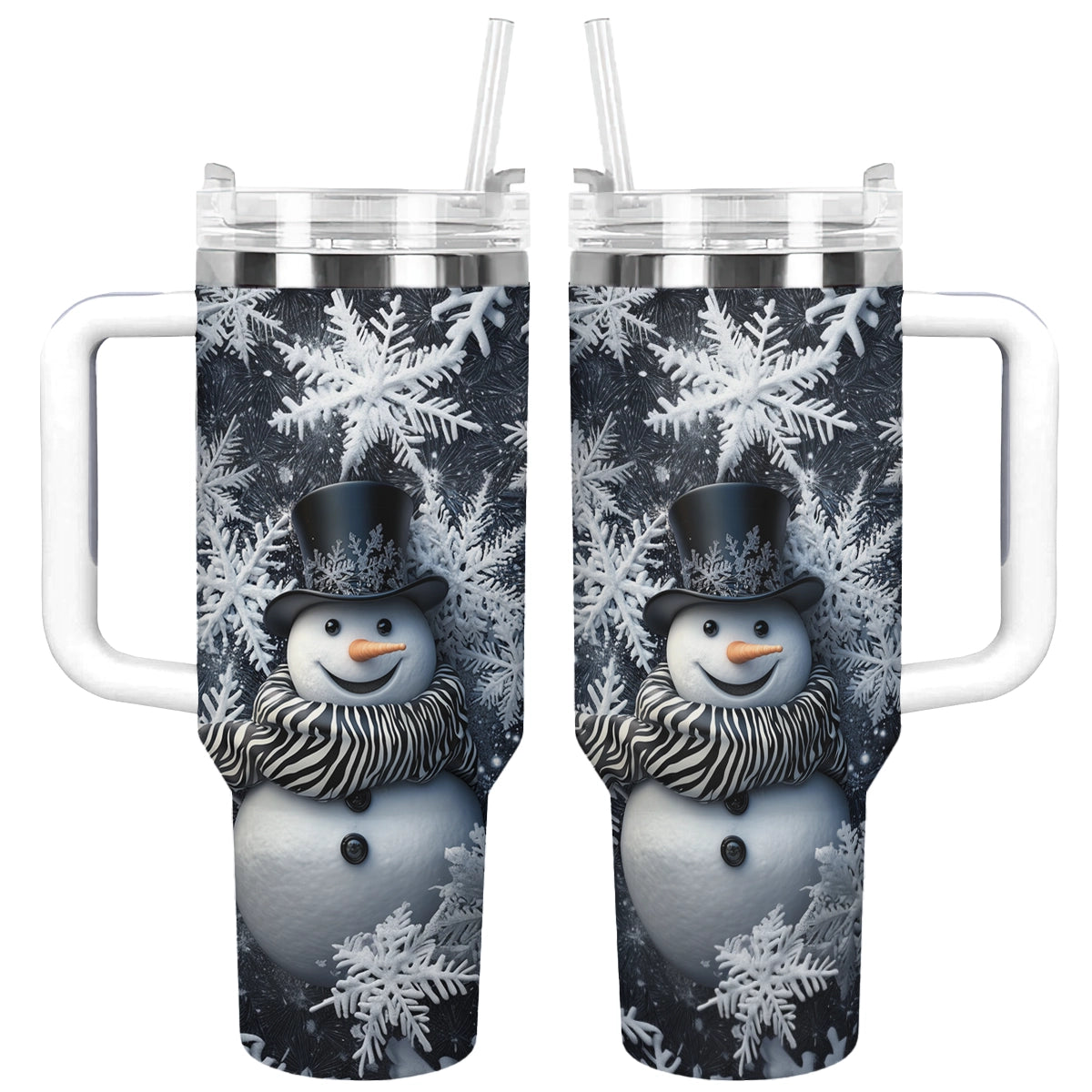 Shineful Glossy Tumbler Frosty Elegance Snowman