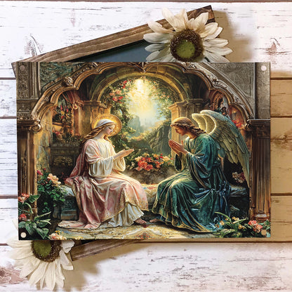 Shineful 2D Metal Sign The Annunciation Sacred Moment