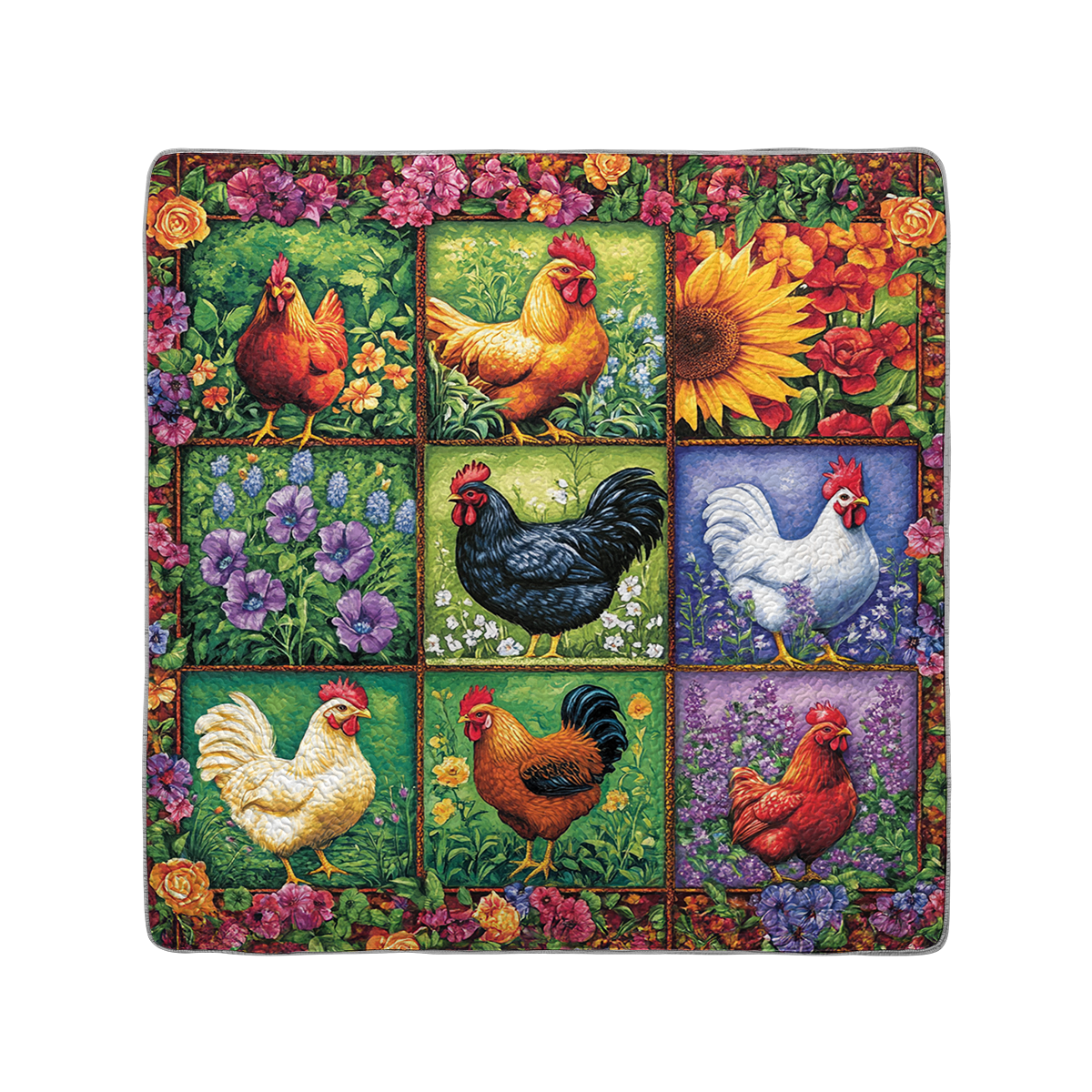 Shineful All Season Quilt 3-Piece Set Cluck 'n' Cozy