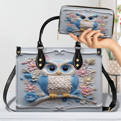 Sac en cuir brillant Ethereal Owl Haven