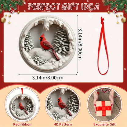 Shineful 2D Acrylic Ornament - Pack Discount Memorial Cardinal Christmas