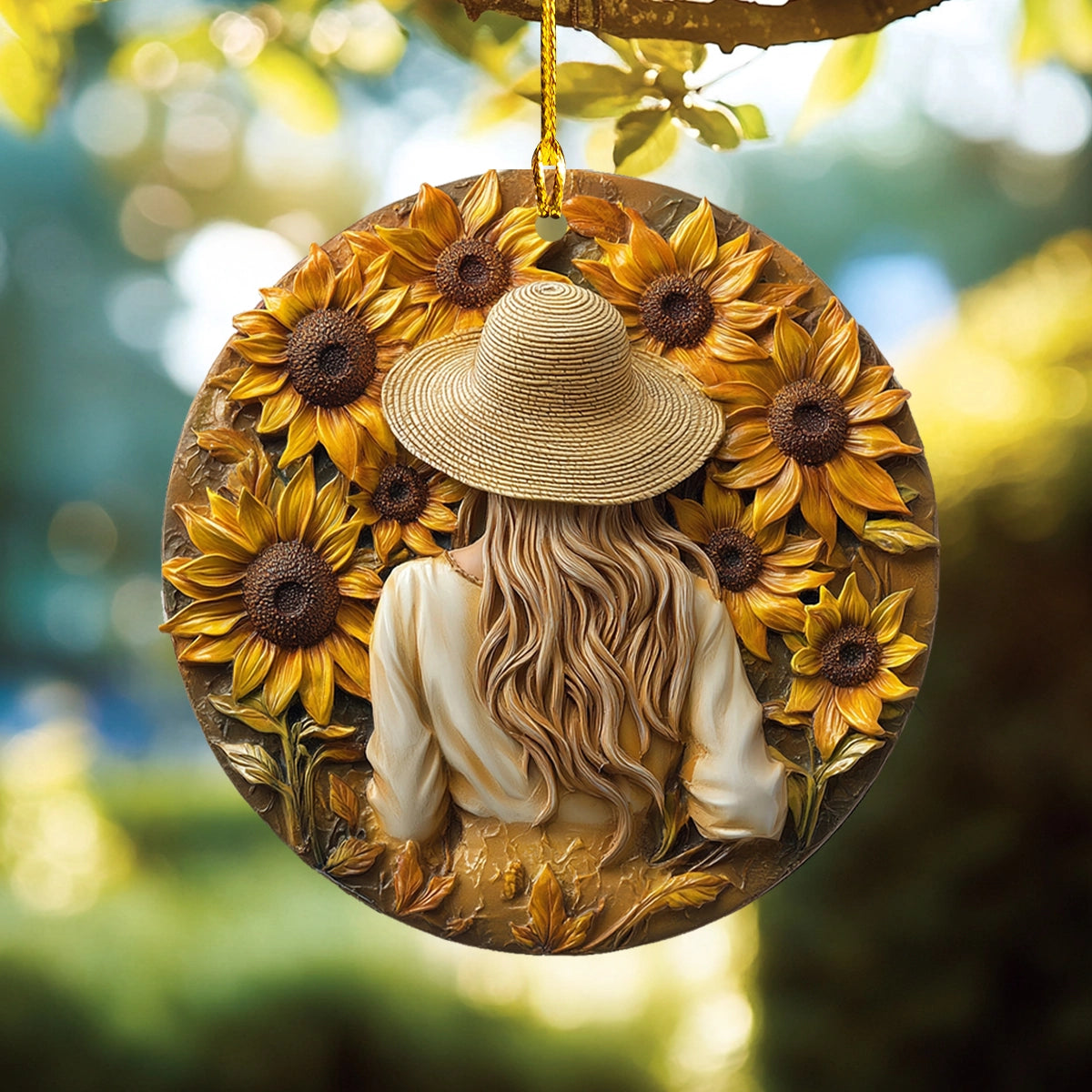 Shineful 2D Acrylic Ornament Sunflower Glow Christmas