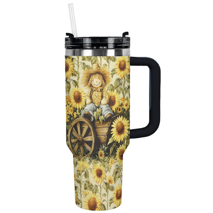 Shineful Tumbler Sunflower Scarecrow