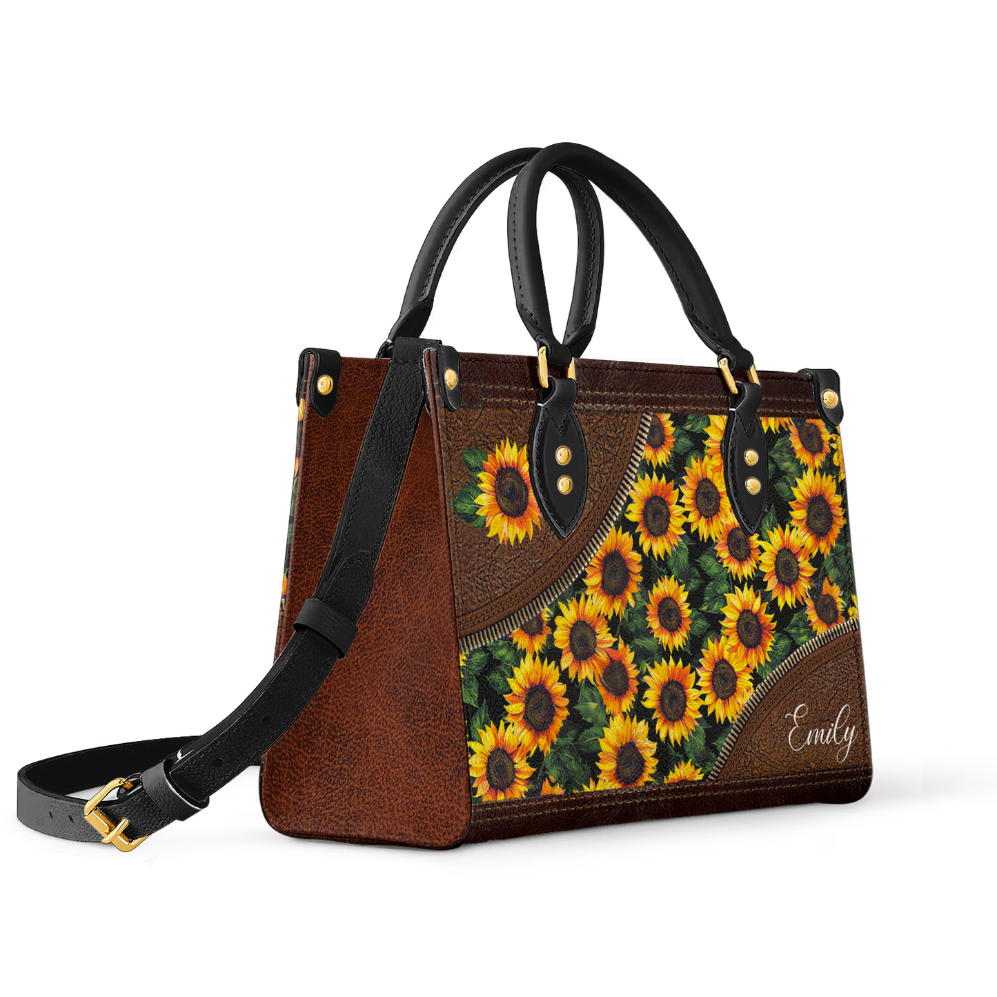 Shineful Leather Bag Sunflower Bliss