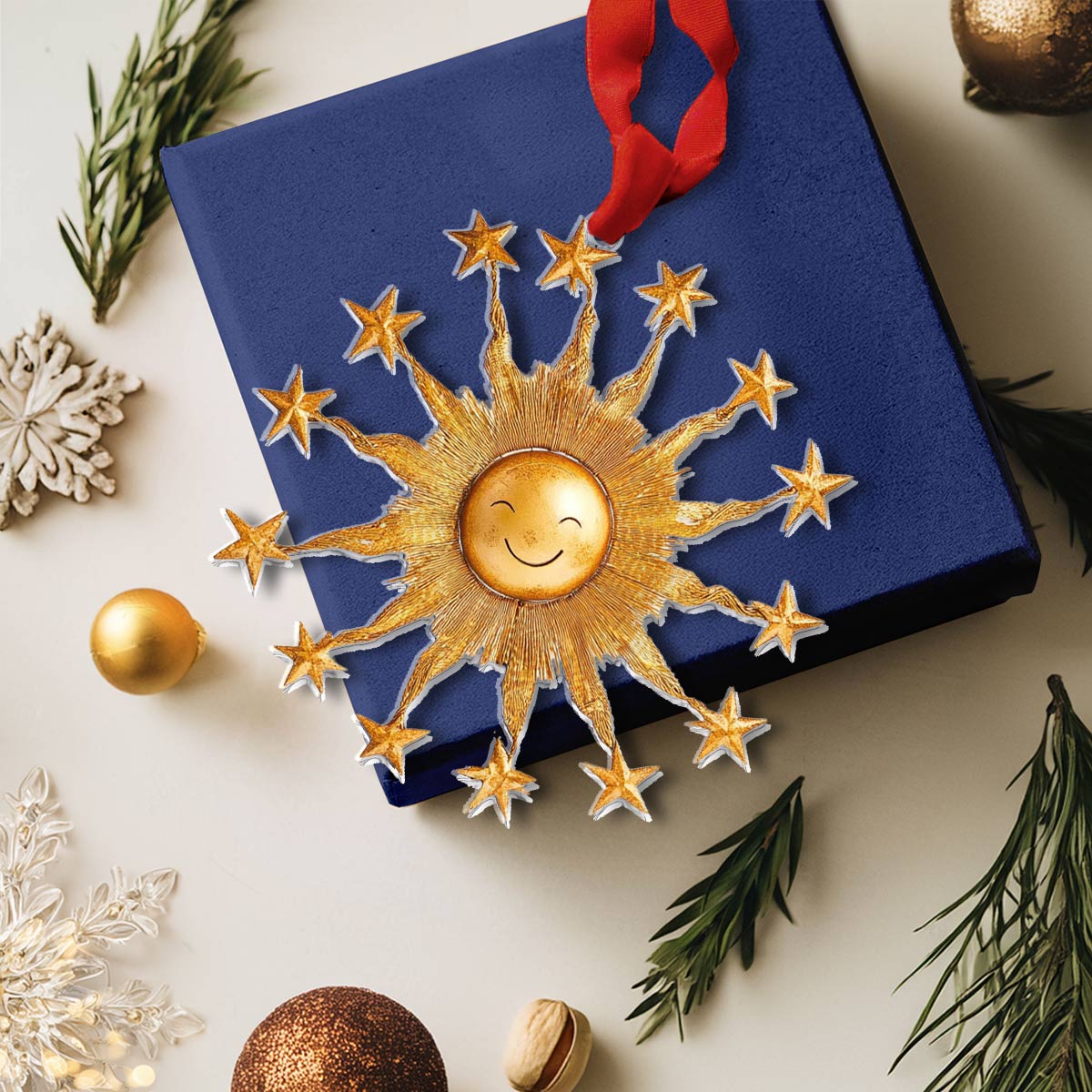 Shineful Acrylic Ornament Golden Sun