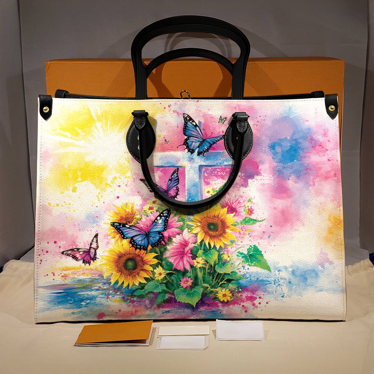 Shineful Leather Bag Charming Flowers Hope