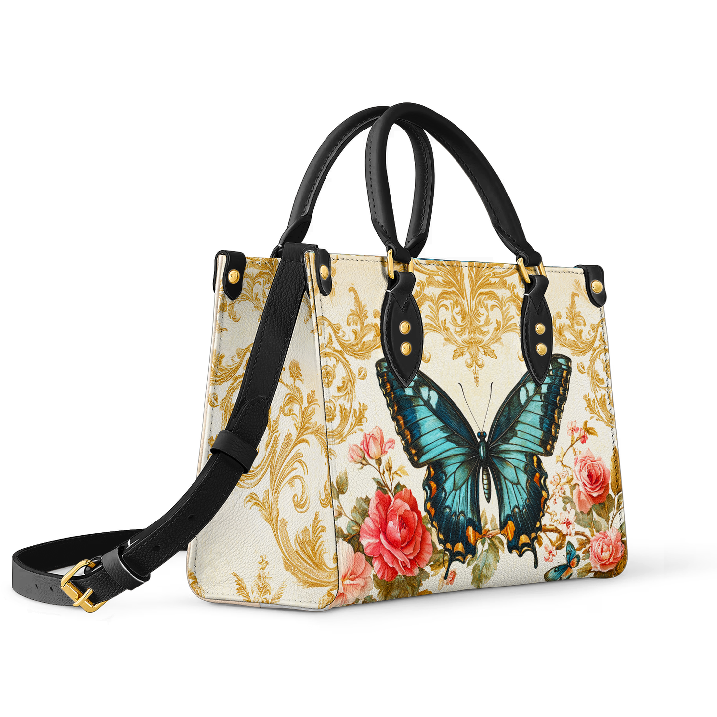 Shineful Leather Bag Butterfly Rose Whisper