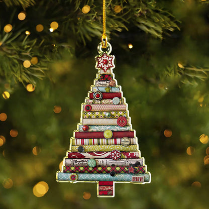 Shineful 2D Acrylic Ornament Fabric Stack Tree