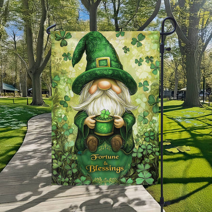 Shineful Garden Flag 12" x 18" - Lucky Gnome