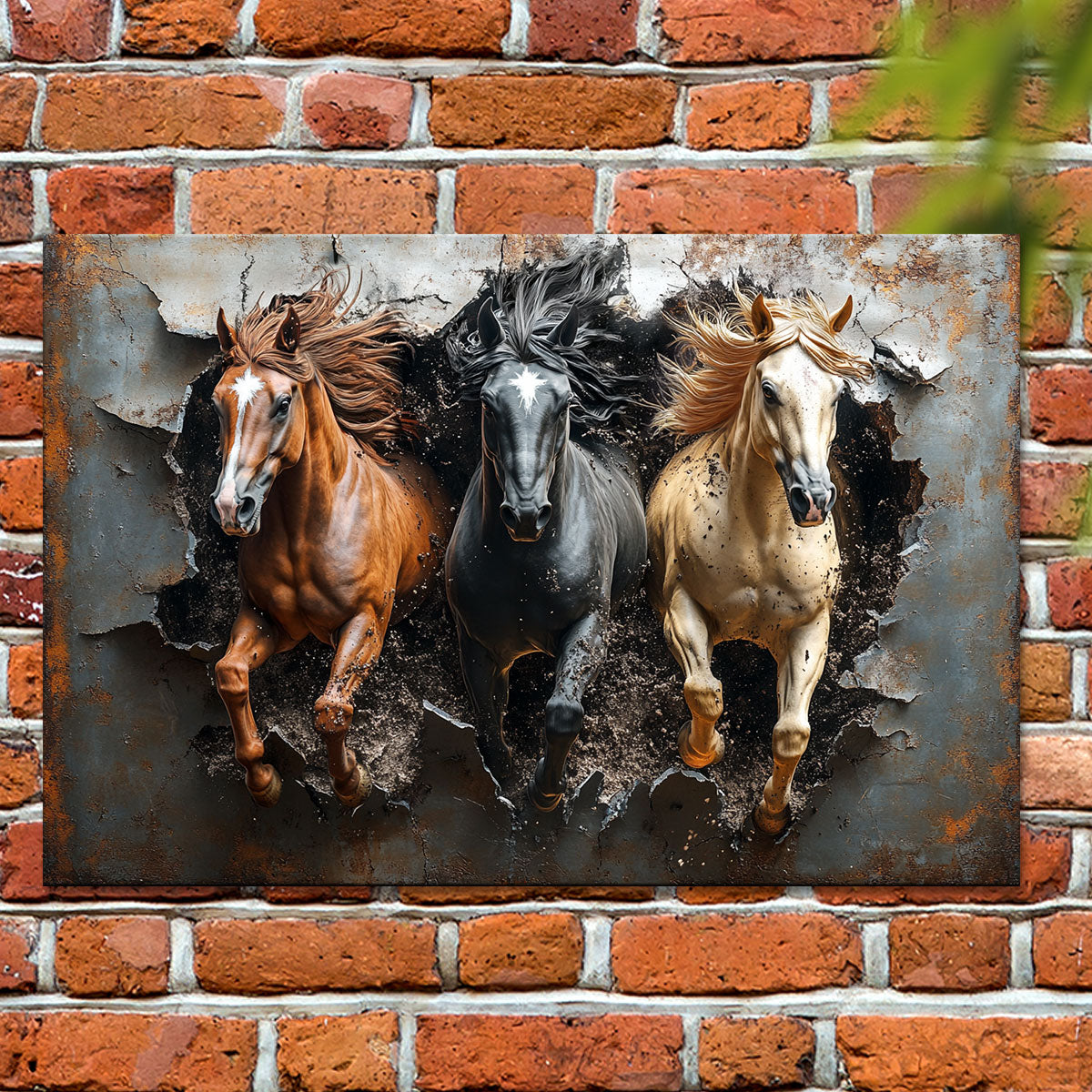 Shineful 2D Metal Sign Galloping Spirit