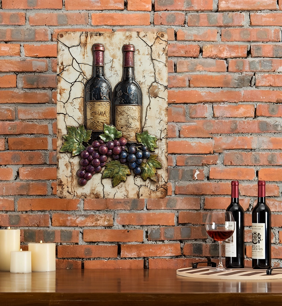 Shineful 2D Metal Sign Rustic Wine Haven