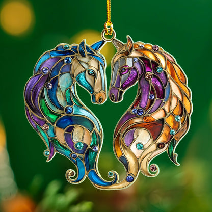 Shineful 2D Acrylic Ornament - Enchanted Horse Duo