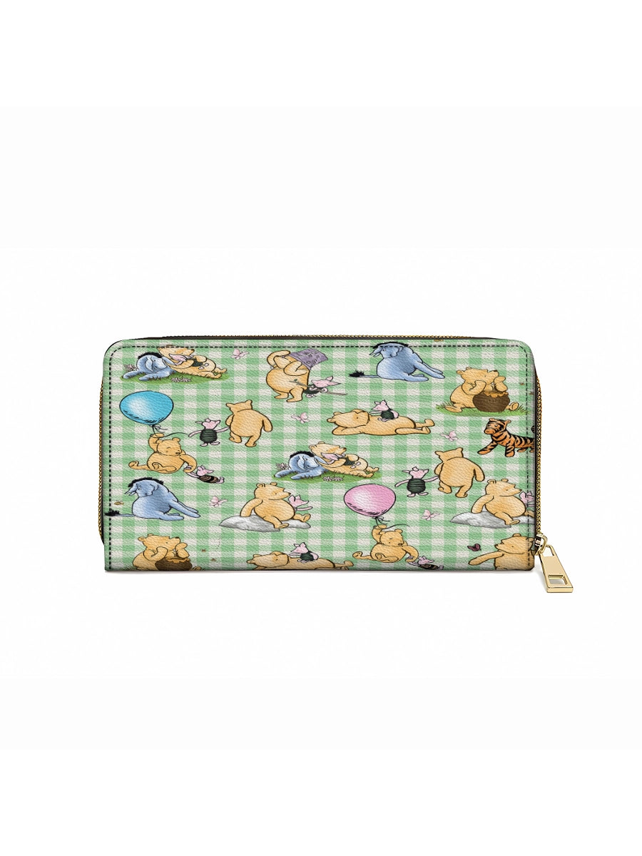 Shineful Leather Clutch Purse With Wristlet Strap Handle Whispers of the Hundred Acre