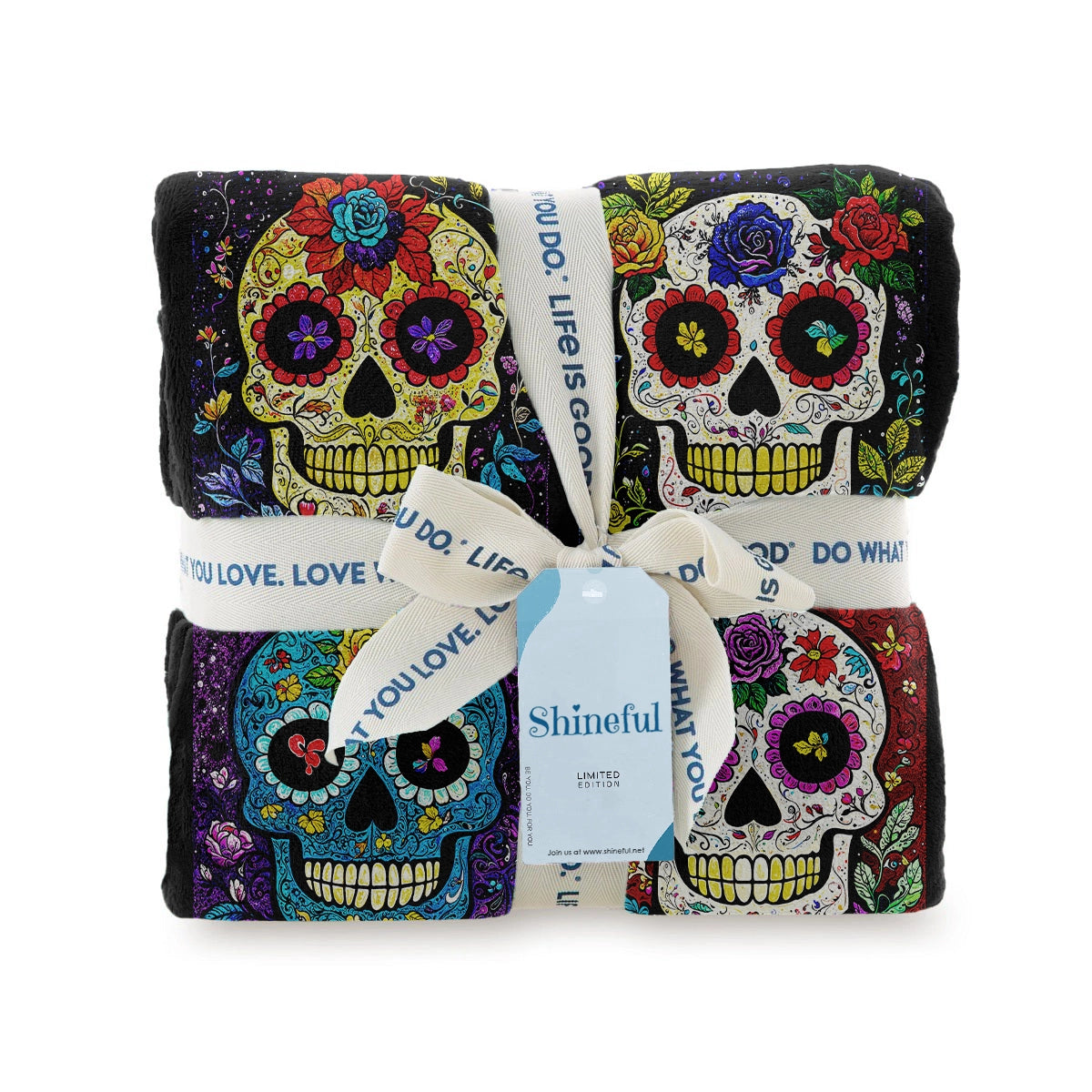 Shineful Fleece Blanket Viva la Vida Skull