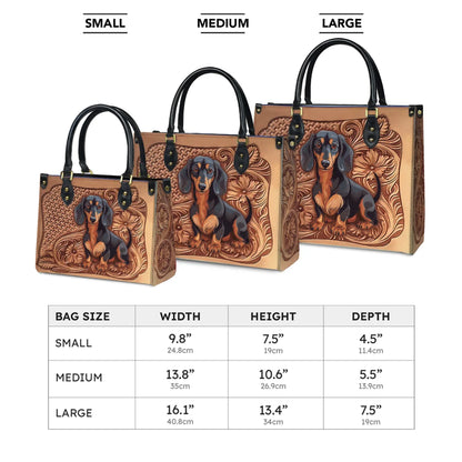 Shineful Leather Bag Dachshund Strength