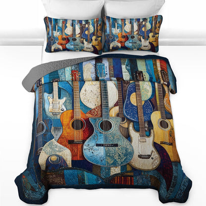 Shineful All Season Quilt 3-Piece Set - Harmony In Blues