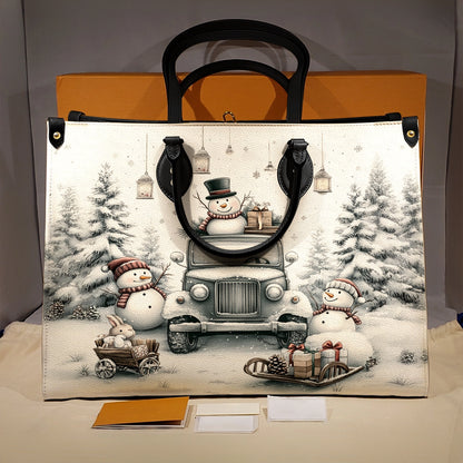 Shineful Leather Bag Snowman's Holiday Haul Christmas