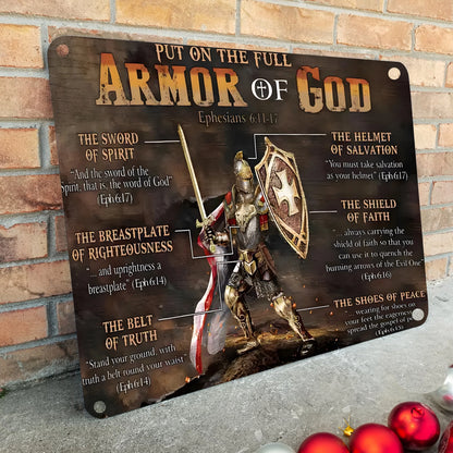 Shineful 2D Metal Sign Christian Warrior