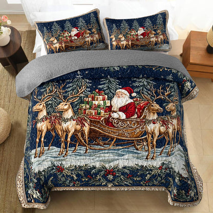 Shineful All Season Quilt 3-Piece Set Classical Christmas