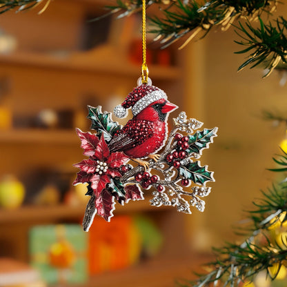 Shineful Acrylic Ornament Festive Cardinal