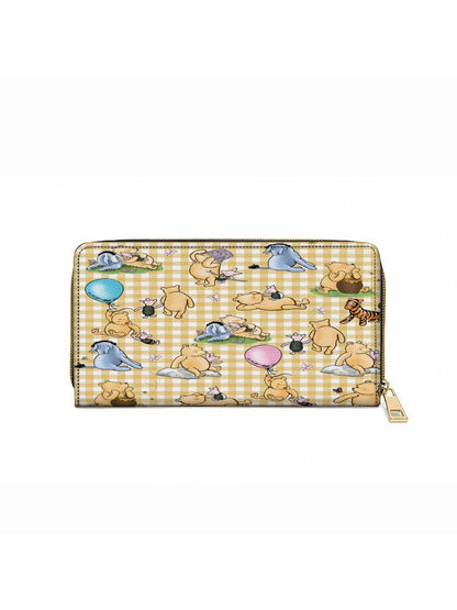 Shineful Leather Clutch Purse With Wristlet Strap Handle Sunny Days with Pooh