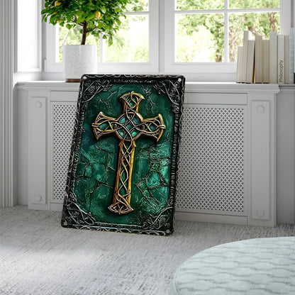 Shineful 2D Metal Sign Celtic Faith