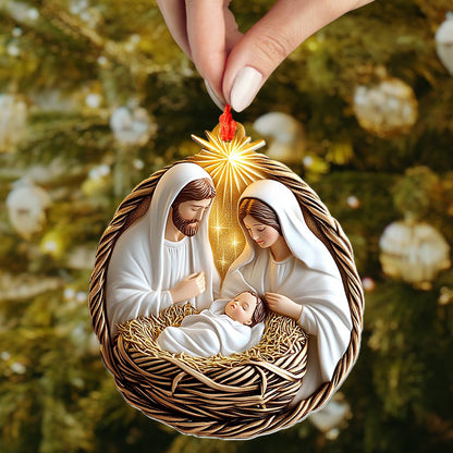 Shineful 2D Acrylic Ornament Christmas Blessing