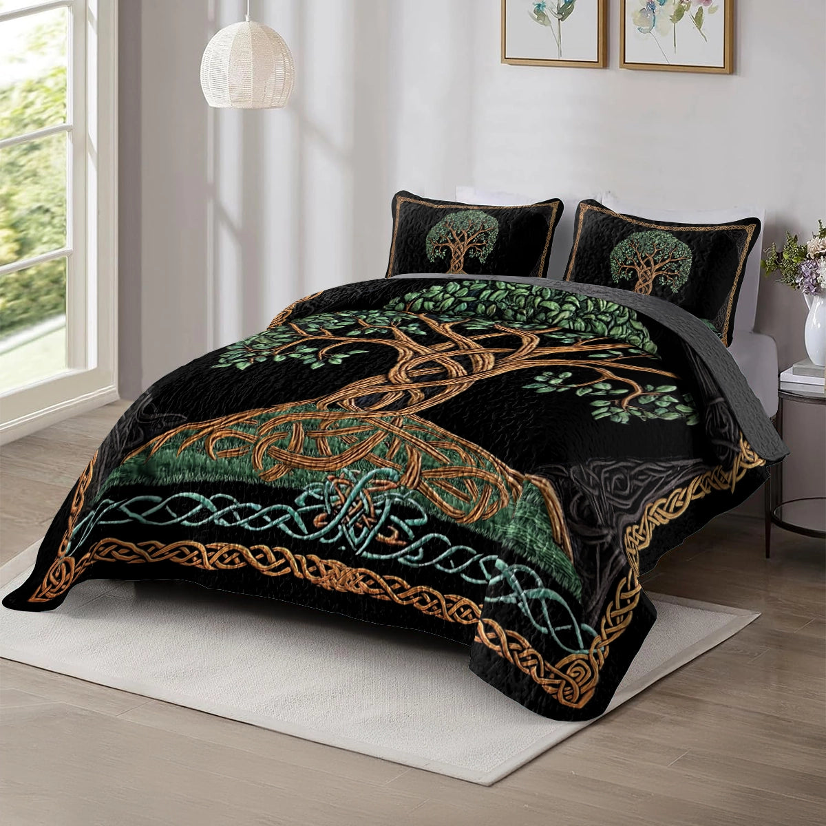 Shineful All Season Quilt 3-Piece Set - Irish Celtic Blessing