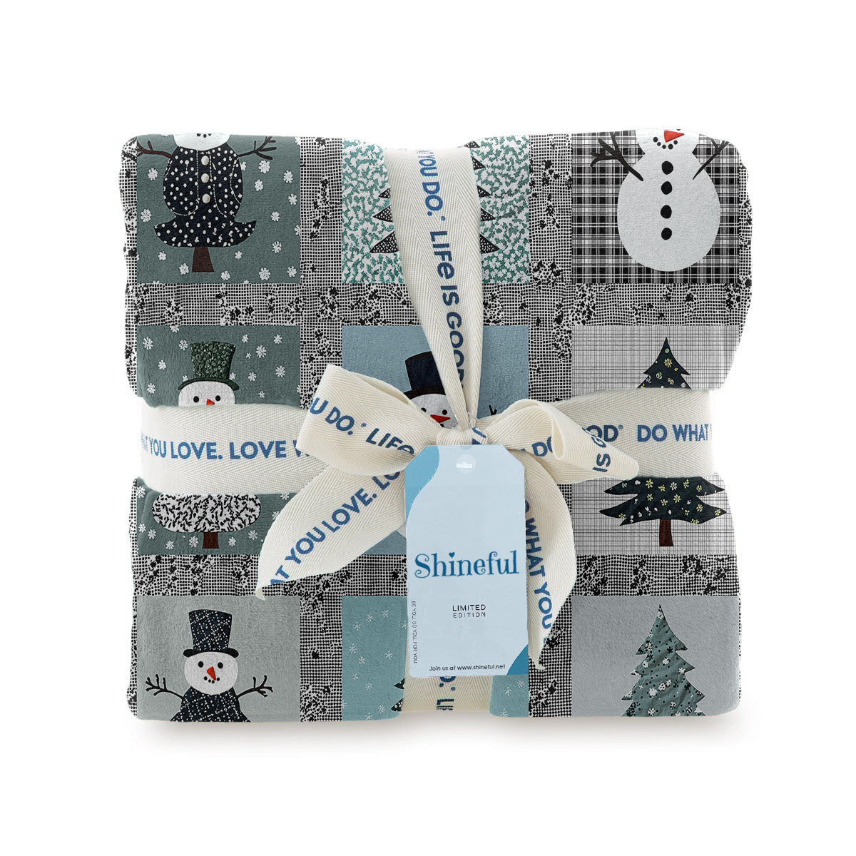 Shineful Fleece Blanket Frosty Winter Wonderland