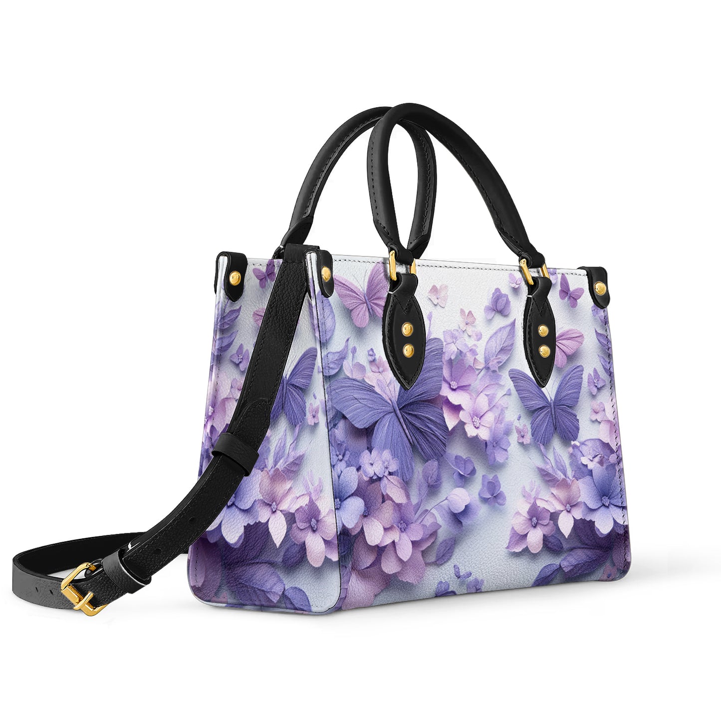 Shineful Leather Bag Wings Over Blooms