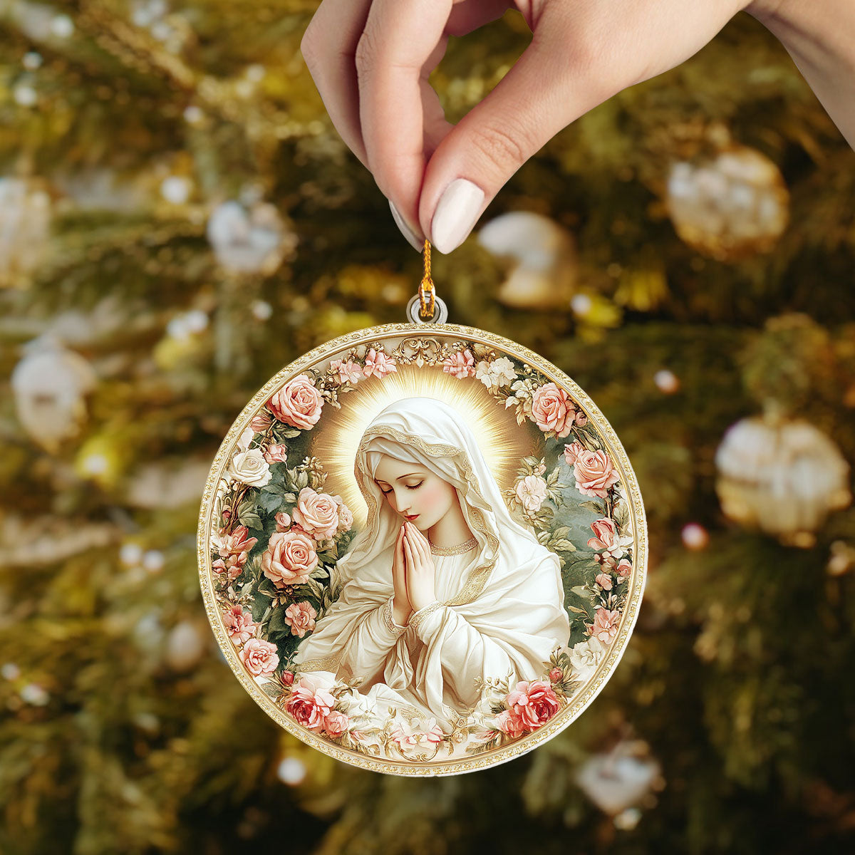 Shineful 2D Acrylic Ornament Virgin Mary's Grace