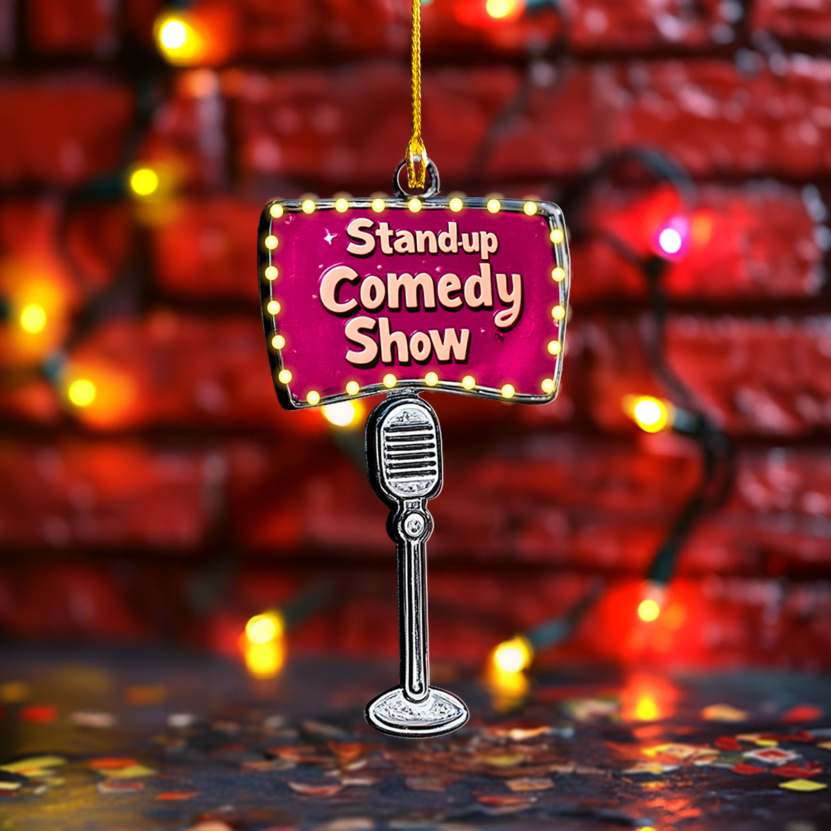 Shineful 2D Acrylic Ornament Stand-up Comedy Show Delight