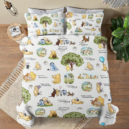 Shineful All Season Quilt 3-Piece Set Pooh Dreams