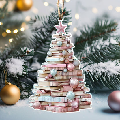 Shineful 2D Acrylic Ornament - Bookish Christmas Tree